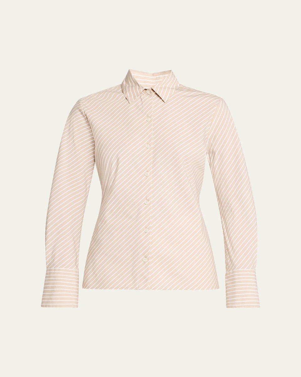 Sylvia Stripe Long-Sleeve Shirt